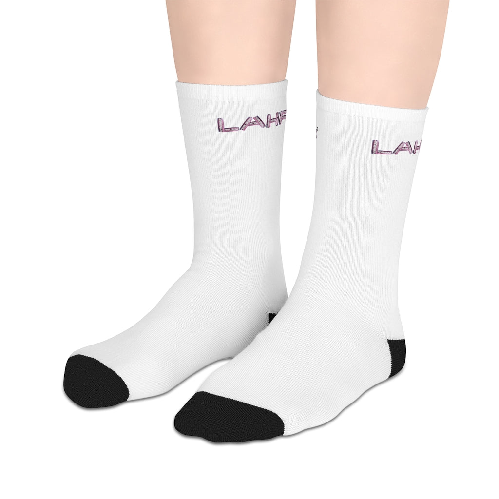 LAHF Side Print Mid-length Socks