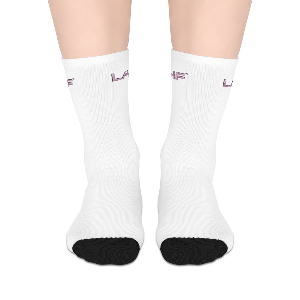 LAHF Side Print Mid-length Socks