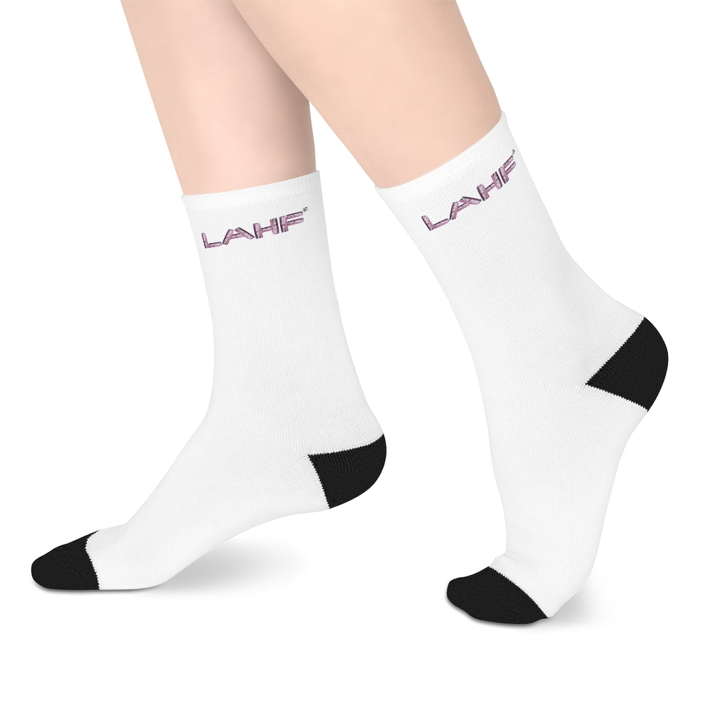 LAHF Side Print Mid-length Socks