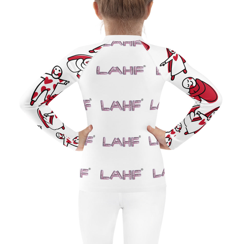 LAHF Print Kids Rash Guard With Love