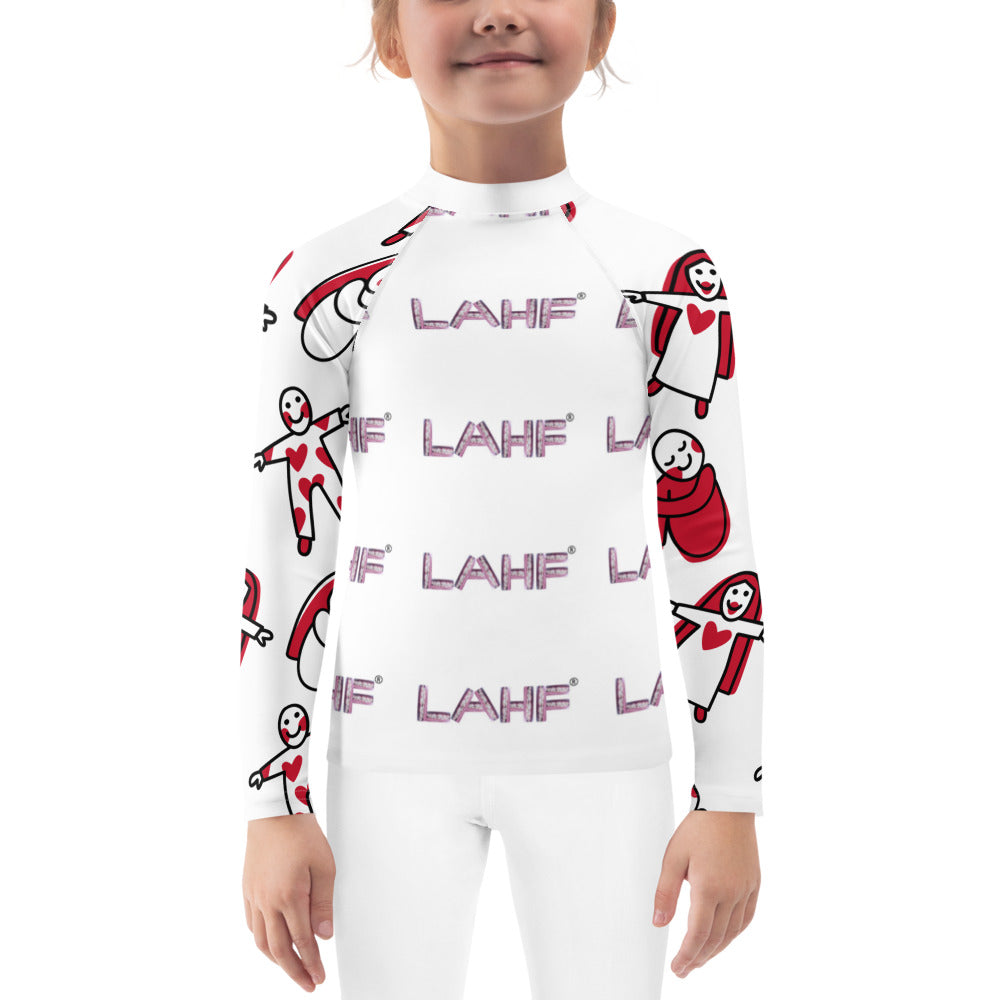 LAHF Print Kids Rash Guard With Love