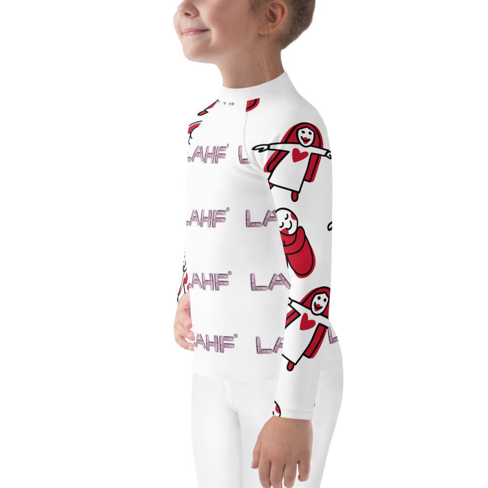 LAHF Print Kids Rash Guard With Love