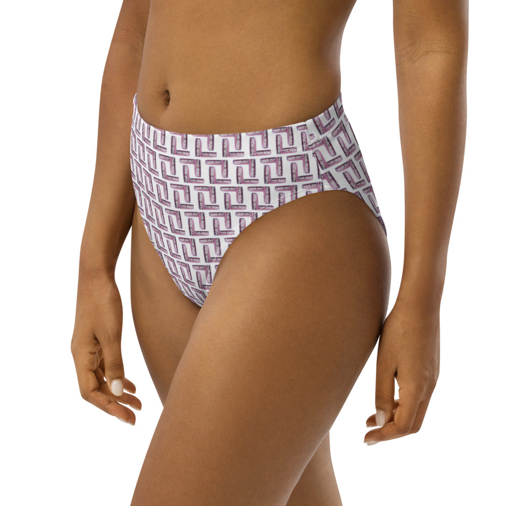 L-L LAHF Print Recycled High-Waisted Bikini Bottom